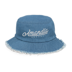 AA Essential Distressed Light Denim Bucket Hat