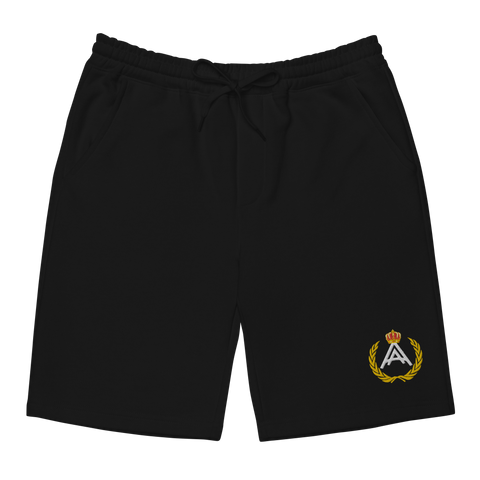 Classic Logo Men's Fleece Shorts - Black