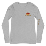 POWER STATEMENT Long Sleeve Tee - Athletic Heather