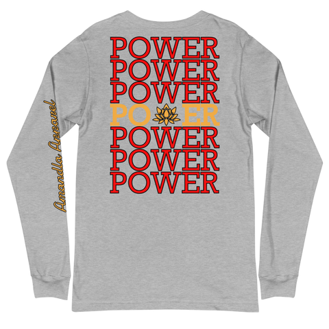 POWER STATEMENT Long Sleeve Tee - Athletic Heather