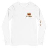 POWER STATEMENT Long Sleeve Tee - White