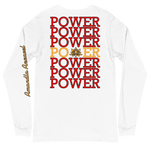POWER STATEMENT Long Sleeve Tee - White