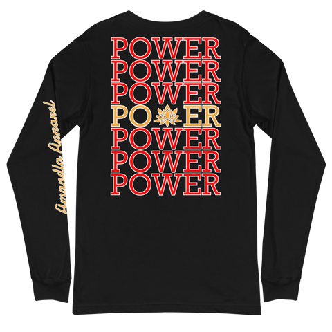 POWER STATEMENT Long Sleeve Tee - Black